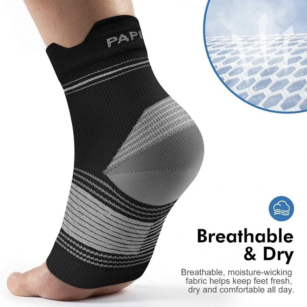 Paplus Plantar Fasciitis Sock 6 Pairs For Men And Women Compression Foot 13.5-15